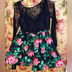 classy little two piece dress for an evening out !